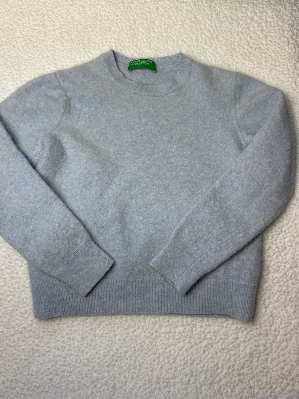 United Colors of Benetton Pale Blue Crewneck Sweater